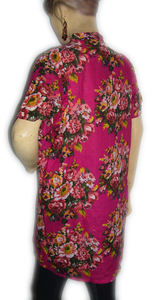 100% Cotton Eco-Friendly Tunic/Top Plated Flower Print Summer Casual Style Indian Kurti Breathable and Natural Washable - Product Image 2