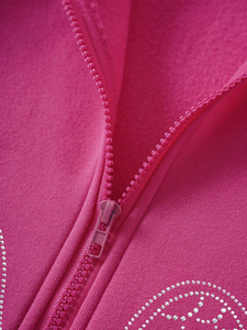 Sudaderas con capucha de diamantes de imitación para mujer Impresión digital Transpirable Nuevo diseño de moda Ecológico - Product Image 6