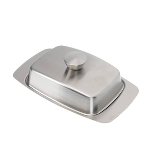 Plat à beurre en acier inoxydable Plat à beurre rectangulaire Conteneur Produit de vente personnalisé le plus vendu - Product Image 1