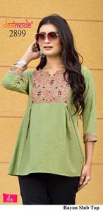 Casual Wear Comfortable <b>Knit</b> Fabric Short Round Neck <b>Tunic</b> Soft And Stretchy Daily Use Set Wholesale Price Global Delivery - Product Image 4