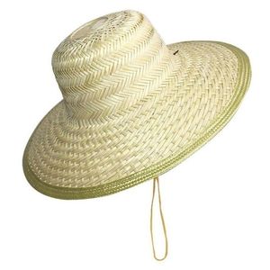 Chapeau de paille à large bord en matériau naturel de sauveteur, broderie à la main, style Fedora, pour le sport, les voyages, la pêche, la plage, usage quotidien décontracté - Product Image 4