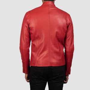 Chaqueta de Cuero Vintage para Hombre, Talla Grande, Otoño 2026, Personalizada, 100% Cuero Vacuno Auténtico, Cuello Alto, Resistente al Agua, Alta Calidad - Product Image 5