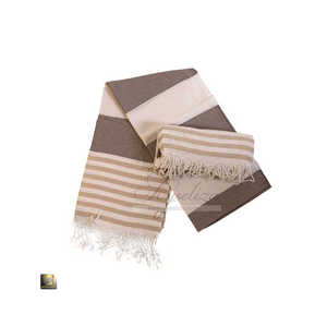 Toalla de playa de algodón de cáñamo Premium superior suave con textura ultra absorbente de secado rápido acabado resistente a la arena - Product Image 2