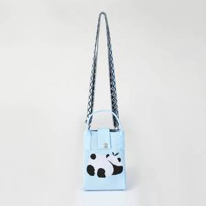 Exquisito Bolso de Ganchillo para Mujer, Modelo Lady Panda, Bolso de Algodón de Color Sólido, Cartera para Teléfono Tejida a Crochet - Product Image 1