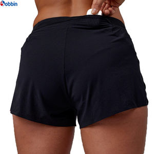 Shorts pour femmes Hot BOBBIN INDUSTRIES Qualité supérieure Été Double couche 2 en 1 Doublure en maille Spandex/Coton Élastique Respirant - Product Image 3