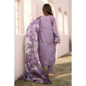 Embroidered Printed Lawn <b>Women's</b> <b>Suit</b> Set UF-600 - Product Image 2