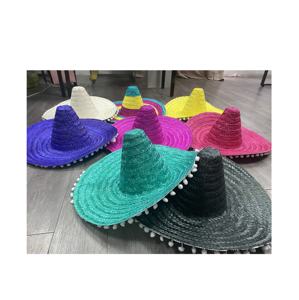 Sombrero de paja de ala grande de Vietnam para fiesta, Carnaval, verano, Fiesta Mexicana del Cinco De Mayo, boda, noche, bar, favores, uso diario - Product Image 5