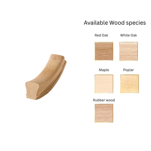 Pasamanos de Roble Rojo EFS FSC, Modelo 7212, 60 mm, para Escaleras Interiores/Exteriores, Disponible OEM/ODM, Ecológico, de Goma - Product Image 4