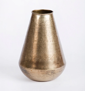 AK แจกันเหล็กทองเหลืองโบราณสีดำเรียบสำหรับตกแต่งบ้านตกแต่งภายในมัณฑนากรห้องนั่งเล่น - Product Image 3