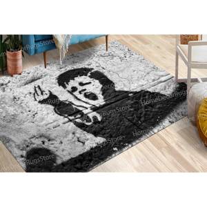 Alfombra con Estampado de Grafiti de Bad Boy: Decoración Única para Espacios Modernos, con Pelo Suave - Product Image 1