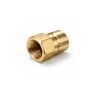 3/8" Brass <b>Quick</b> Connect Plug, Female Thread Rc3/8"-19 (BSPT), Industrial Pneumatic <b>Connector</b> Plug - Product Image 1