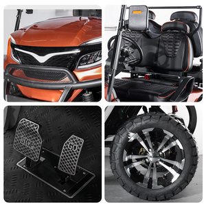 รถกอล์ฟไฟฟ้า 48V ได้รับการรับรองมาตรฐาน CE ขนาด 2430x1340x2060 มม. 5-6 ที่นั่ง ความเร็ว 70 กม./ชม. ระยะทาง 50-70 กม. ได้รับการรับรองมาตรฐาน Eec/GCC/Dot/CE - Product Image 3