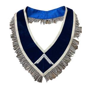 Collier d'officier brodé à la main de Lodge bleu maçonnique Collier d'officier 2023 personnalisé de haute qualité - Product Image 6