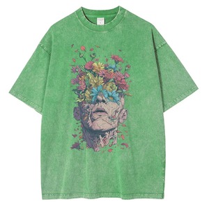 เสื้อยืดลายวินเทจสไตล์แวนโก๊ะสำหรับผู้ชายรุ่นเฮฟวี่เวทเสื้อทอแบบพรีเมี่ยมเสื้อยืดกราฟิกดอกไม้ใหม่ - Product Image 6