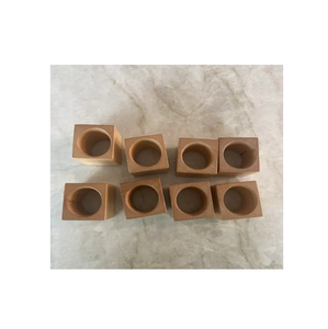 Servilleteros de madera cuadrados hechos a mano de alta calidad, accesorios de boda más vendidos - Product Image 1