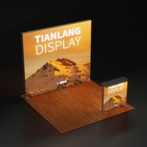 Boîte à lumière LED TianLang 3m x 3m pour stand d'exposition, boîtes lumineuses publicitaires pour salons professionnels en intérieur, en aluminium, carrées, toutes les 3 faces ouvertes - Product Image 2