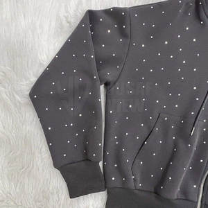 ชุดวอร์มแฟชั่นมีฮู้ดของผู้ชายประดับพลอยเทียมมีฮู้ดเสื้อผ้าลำลองน้ำหนักเบาระบายอากาศสวมใส่สบายใช้ในฤดูหนาว - Product Image 2