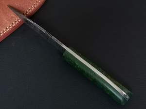 Couteau de chasse en acier Damas fait à la main de qualité supérieure taille personnalisée poignée confortable Skinner S53 lame en plastique OEM - Product Image 3