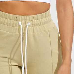 Pantalones de jogging de gimnasio de ajuste relajado de tela pesada personalizados para mujer cintura elástica cálido deporte Jogger clásico polar Streetwear invierno - Product Image 6