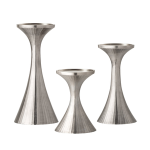 Elegante Candelabro Vintage de Aluminio Plateado, Decoración Única para Mesa de Hogar, para Navidad, San Valentín, Cumpleaños, Fiestas de Pascua - Product Image 4