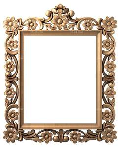 Cadres de miroirs muraux en bois fabriqués à la main avec des motifs sculptés artistiquement conçus pour compléter la maison luxueuse - Product Image 3