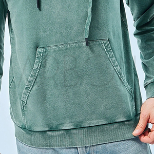 Custom Logo Heavy Cotton Pullover Style Unique Design Outer Wear Premium Quality Adult Winter Causal Wear Acid Wash Hoodies - Product Image 5