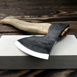 Mango ergonómico de madera de Fresno, hoja de acero al carbono forjada a mano, hacha de Camping para tallado de cuchara, herramienta versátil Bushcraft - Product Image 4