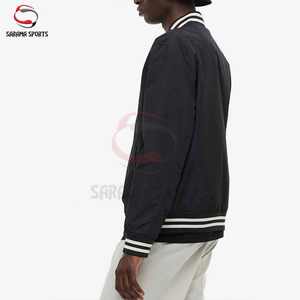 100% <b>Wool</b> Winter Men's <b>Quilted</b> Hooded Jacket Plus Size Canvas Custom Embroidery Varsity Jacket Lettermen Quick Dry & Breathable - Product Image 2