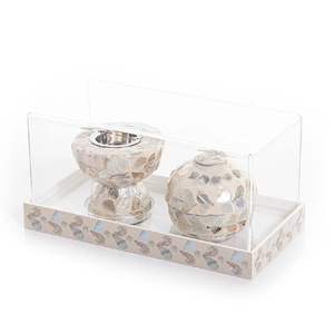 Ensemble de brûleur d'encens en bois de santal religieux exquis de nouvelle conception avec boîte en acrylique fabriqué à la main écologique - Product Image 3