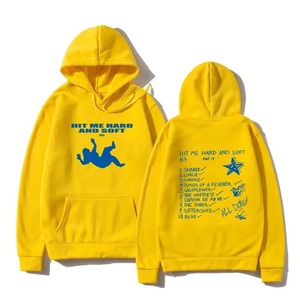 Otoño Invierno hombres mujeres sudadera Hit Me Hard Printed Casual moda con capucha Top bordado Technics cálido cómodo - Product Image 2