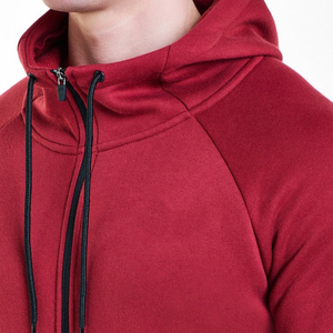 Sweat à capuche zippé pour hommes à la mode sweat-shirt en coton molletonné avec logo personnalisé veste de sport décontracté en plein air fitness haut à capuche fournisseur en gros - Product Image 5