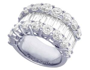 Bague Moissanite en argent sterling 925 de luxe de style hip-hop avec diamant rond et clarté VVS pour rappeur - Product Image 5