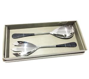 Juego de Cubiertos para Ensalada Plateados Ecológicos con Mangos de Hierro, Personalizados para Decoración de Mesa de Boda, Vajilla para el Hogar - Product Image 1
