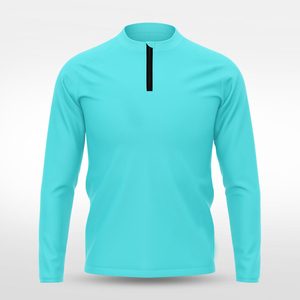 เสื้อพัฟเฟอร์ซิป ¼ แบบกลับด้านได้สำหรับผู้ชาย เสื้อกีฬาน้ำหนักเบา เสื้อพูลโอเวอร์สำหรับฝึกซ้อม เสื้อออกกำลังกาย เสื้อวิ่งลำลอง เสื้อซับในเนื้อนุ่ม - Product Image 5