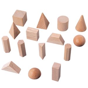<b>Wooden</b> Geometric Solids 3D Shapes Stacking <b>Toy</b> for Kids Babies <b>Toys</b> & Hobbies Educational Mathematics Factory Direct Supply - Product Image 4