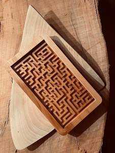 Jeu de labyrinthe en bois de haute qualité |   Finition artisanale polie de qualité |   Vente en gros en vrac d'usine - Product Image 2