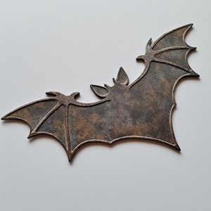 Unique iron sheet black cat silhouette ornament, patina polish handmade finish, enhancing <b>Halloween</b> seasonal <b>decorative</b> - Product Image 3