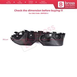 BSP1231-2 Front Bumper Mount Holder Support <b>Bracket</b> Right for Dacia Duster MK1 HS 2010-2017 622220011R Made in Turkey - Product Image 2