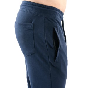 Derniers pantalons de jogging en polyester/coton spandex personnalisés pour hommes, mi-lourds, brodés et anti-rides, style décontracté, en toile - Product Image 5