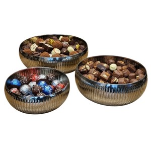 Elegante Tazón Decorativo de Metal con Acabado Plateado Martillado para Chocolates y Dulces, Decoración Moderna para el Hogar, Artículo de Regalo al Mejor Precio - Product Image 1