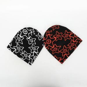 หมวกบีนนี่ปักลายสำหรับฤดูหนาวหมวกอะคริลิคถักทรงหัวกะโหลกอบอุ่นพื้นที่โลโก้เปล่าสำหรับผลิตเวลาเดินทาง - Product Image 2