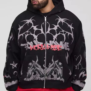 Vente en gros de sweat à capuche zippé pour hommes de haute qualité sur mesure avec logo personnalisé sweat à capuche respirant et décontracté pour hommes - Product Image 1