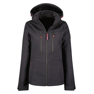 Tendance fermeture éclair hiver spécial femmes coupe-vent Softshell veste réglable à capuche respirant poids lourd résistant à l'eau veste - Product Image 2