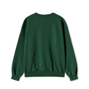 Sweat-shirt thermique 100% coton, poids lourd, logo en relief, col rond, sweat-shirt de jogging, coupe ample, sweat-shirt surdimensionné pour homme - Product Image 5