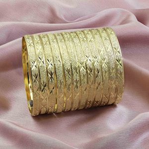 ขายส่งกำไลข้อมือแฟชั่นชุดกำไลชุบทอง14K 18K 24K ชุดกำไลทองแบบดั้งเดิมเครื่องประดับทองเหลืองบรรจุทอง - Product Image 1