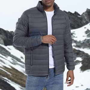 Custom Men's Lightweight Puffer Jacket Loose Fit Water Resistant <b>Bubble</b> <b>Coat</b> with Warm Insulation OEM Manufacturer Wholesale - Product Image 6