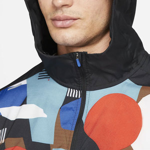 Veste coupe-vent imperméable à motifs pour homme |   Veste de course légère à capuche |   Vêtements de rue urbains imprimés |   Écologique et rapide - Product Image 6