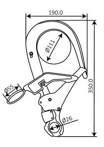 Forged Aluminum Safety <b>Snap</b> <b>Hook</b> Telescopic <b>Hook</b> - Product Image 3
