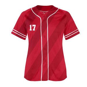 Venta al por mayor de uniformes de equipos de béisbol y sóftbol para mujeres con estilo bajo MOQ mujeres sublimación Jersey uniformes de sóftbol para mujeres - Product Image 5