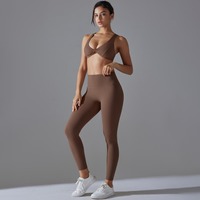 Ensembles de yoga personnalisés pour femmes grandes tailles – Soutien-gorge de sport respirant en nylon et élasthanne de haute qualité, style simple, fitness, push-up, maintien moyen